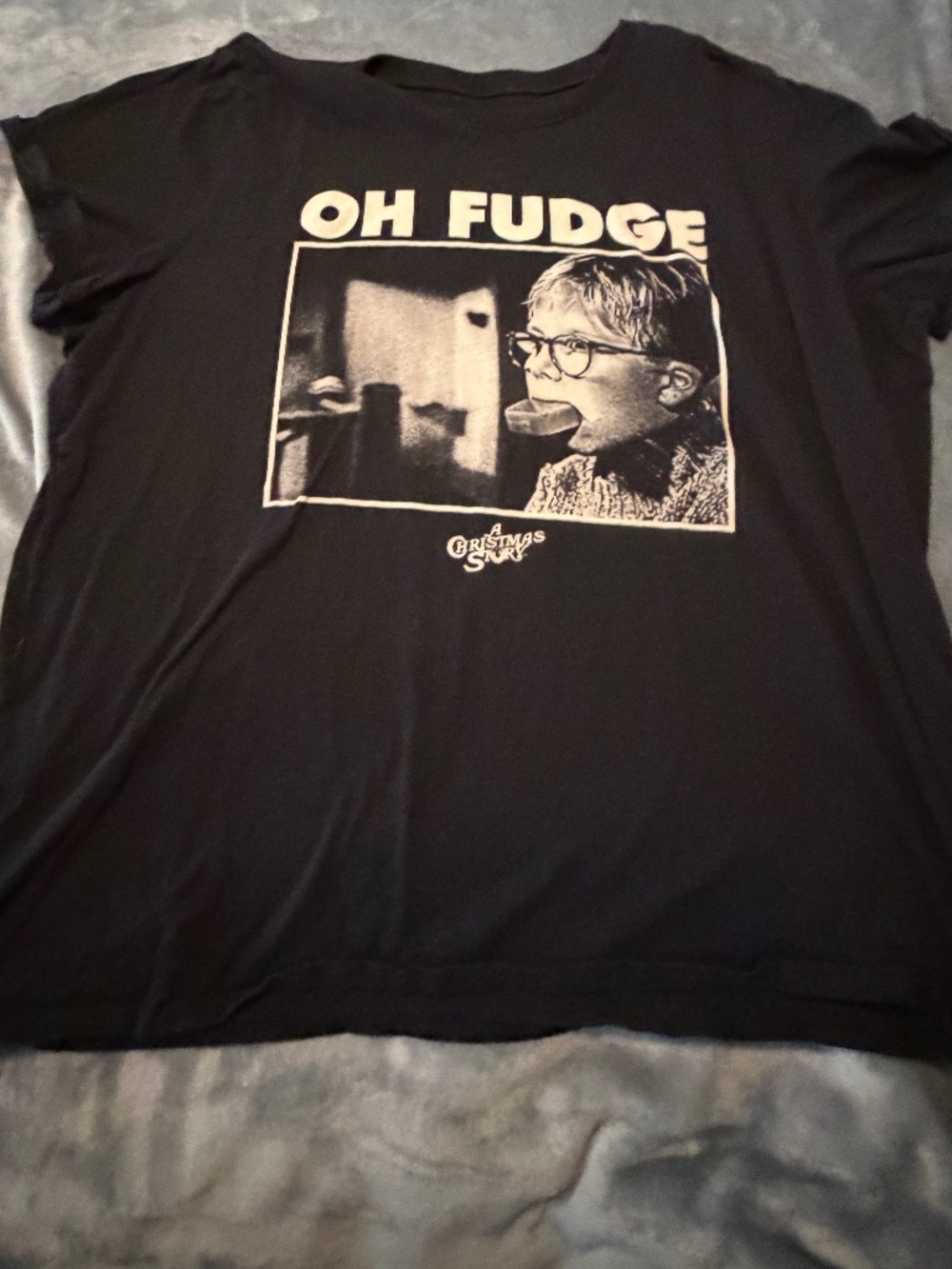 Torrid A Christmas Story Oh Fudge Graphic T-Shirt Size 3 Black